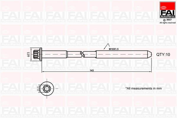 Cylinder Head Bolt Set